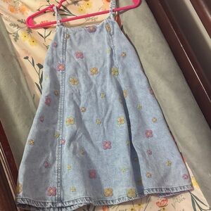 Zara Kids Blue Dress with Floral Print